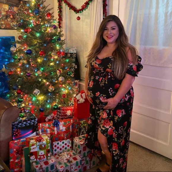 Floral Maxi Wrap Dress - Picture 3 of 3